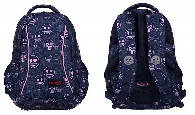 Plecak 3-komorowy Stright BP26 Emoji Pink