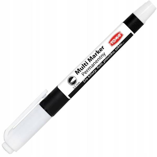 Multi Marker TOMA permanentny 2,5 mm biały