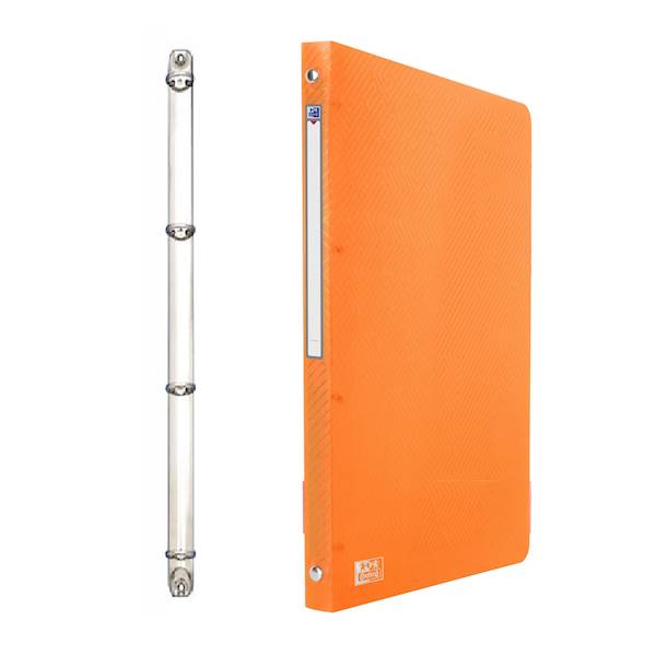 Segregator A4 Oxford PP 2cm czteroringowy pomarańc