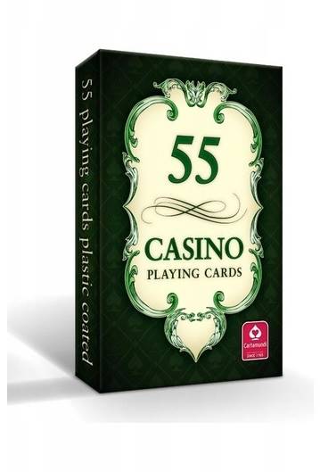 Karty do gry 55 kart Cartamundi CASINO zielona