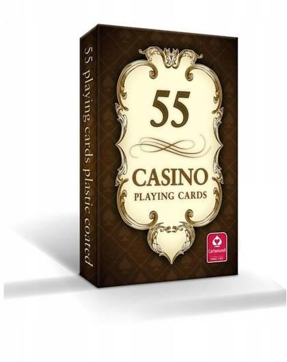 Karty do gry 55 kart Cartamundi CASINO brązowa