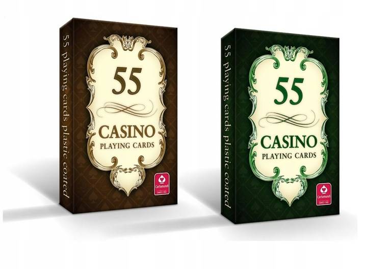 Karty do gry 55 kart Cartamundi CASINO brązowa