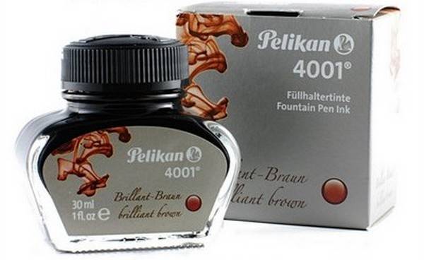 Atrament Pelikan 4001 30ml Brillant Brown brązowy