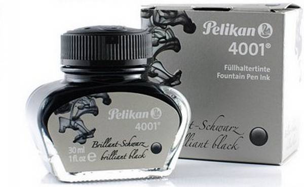 Atrament Pelikan 4001 30ml Brillant Black czarny