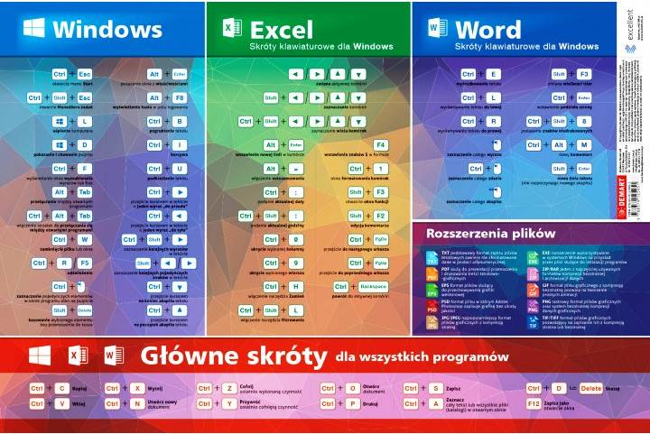 Podkładka na biurko skróty do MS Office 