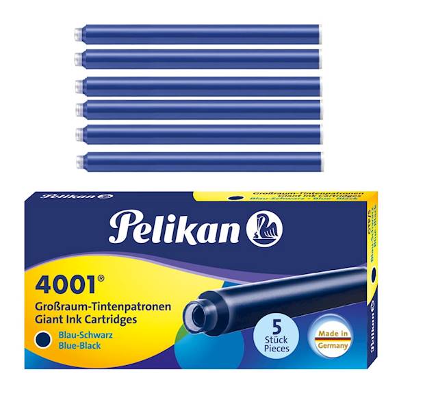 Naboje Pelikan długie granatowe Blue Black op/5szt