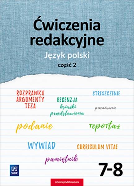 J. Polski SP 7-8 Ćwiczenia redakcyjne cz.2 WSiP