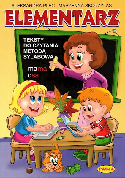 Elementarz Teksty do czyt. met. sylabową br PASJA