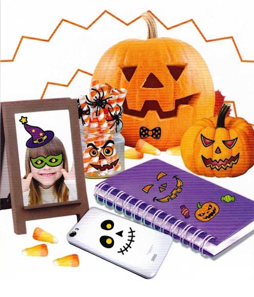 Naklejki halloweenowe wypukłe Party Time Akcesoria