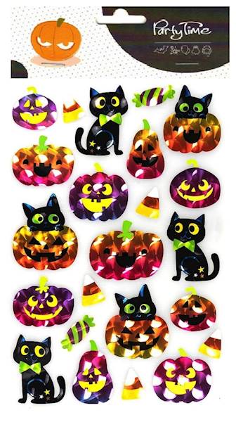 Naklejki metalizowane halloweenowe Party Time