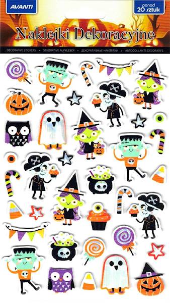 Naklejki dekoracyjne Halloween Avanti Strachy