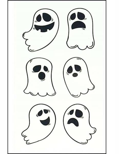 Tatuaże świecące w ciemności Halloween Duszki