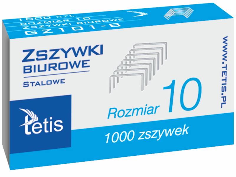 Zszywki mini 10 Tetis galwanizowane A"1000