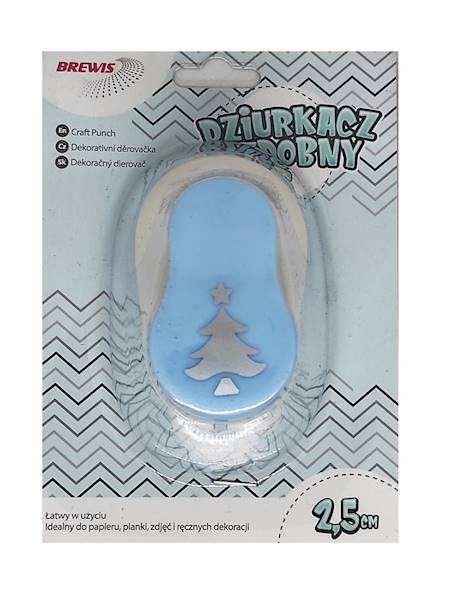 Dziurkacz ozdobny Brewis 2,5cm Choinka 