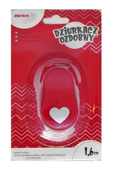 Dziurkacz ozdobny Brewis 1,6cm Serce