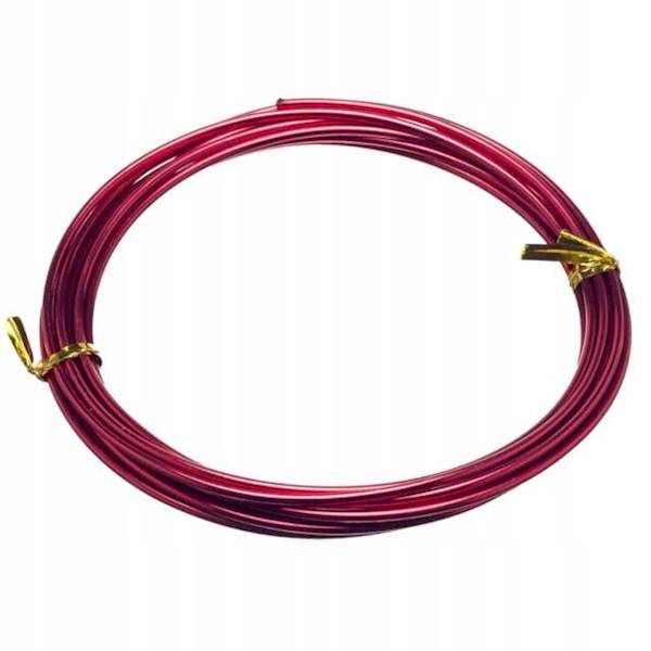 Drucik florystyczny Brewis 3mx2mm Czerwony