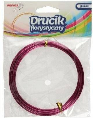 Drucik florystyczny Brewis 3mx2mm Różowy