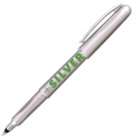 Marker decoracyjny Centropen 1mm srebrny