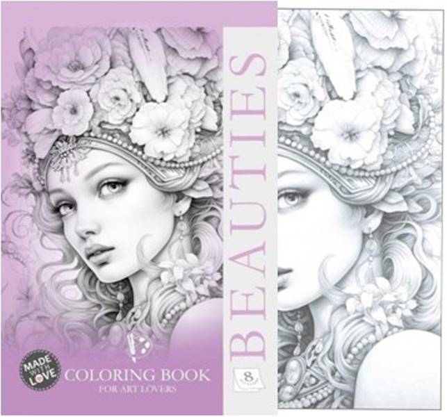 Kolorowanka kreatywna A4 Beauties różowa FRESH