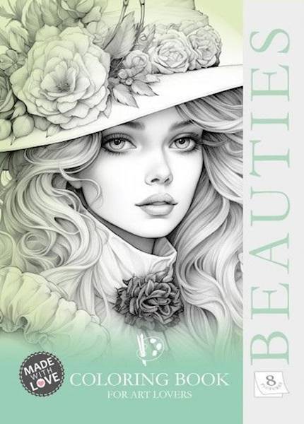 Kolorowanka kreatywna A4 Beauties zielona FRESH