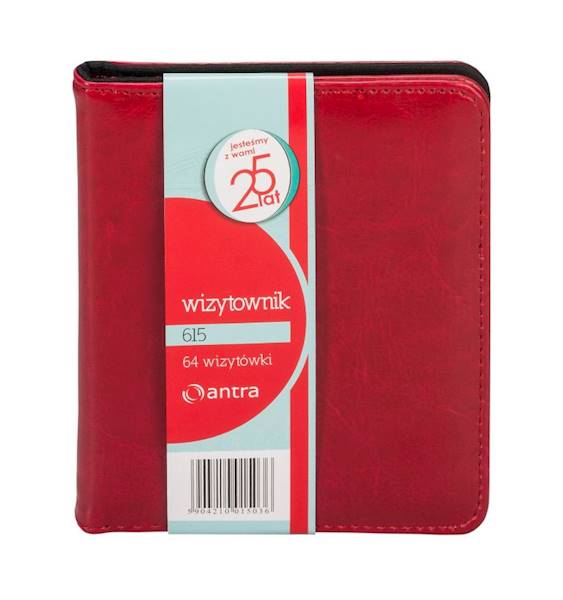 Wizytownik Antra 64 dwuklatkowy 615 czerwony 