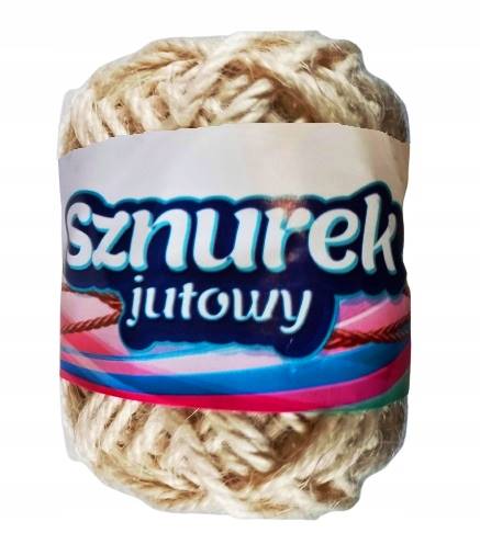 sznurek florystyczny jutowy 20m beżowy