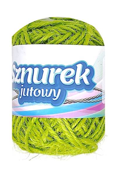 sznurek florystyczny jutowy 20m zielony jasny