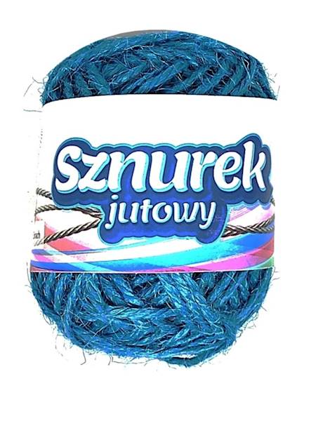 sznurek florystyczny jutowy 20m niebieski jasny