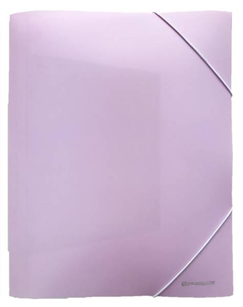 Teczka A4 z gumką PVC PP-102 pastelowa fioletowa