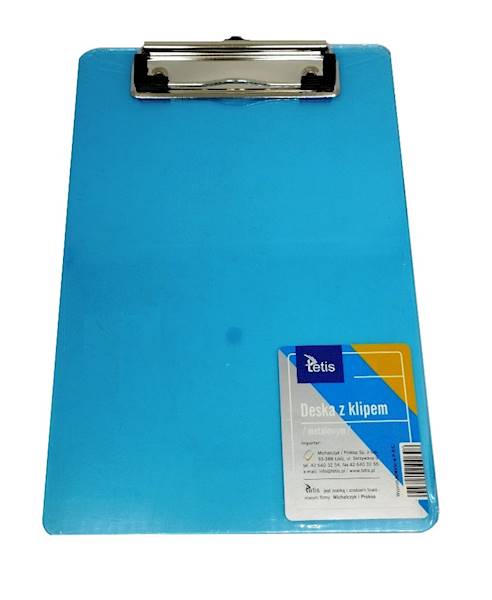 Clipboard A4 Tetis deska z metal klipem niebieska