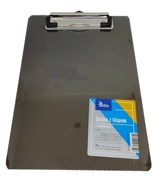 Clipboard A4 Tetis deska z metal klipem czarna