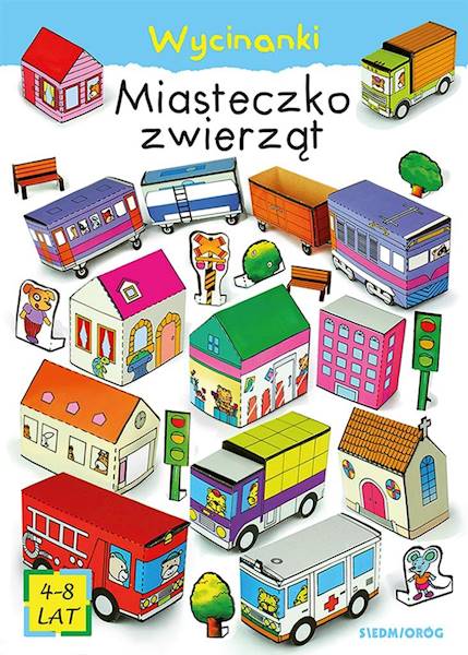 Wycinanki - Miasteczko zwierząt 4-8 lat