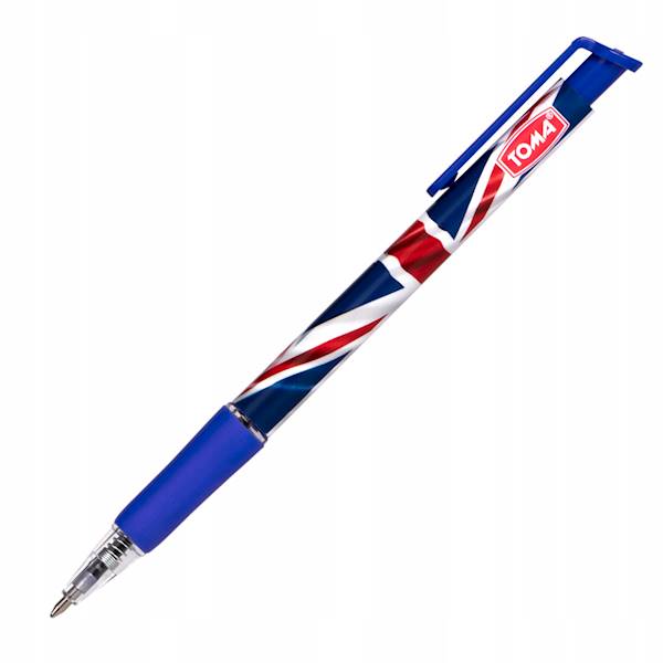 Długopis TOMA Great Britan aut. niebieski