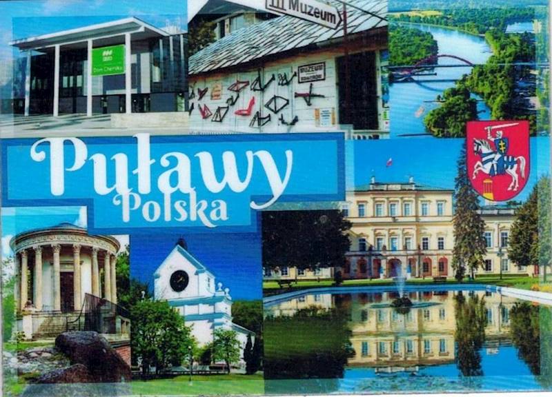 Magnes na lodówkę Zabytki Puławy 95x69mm wzór 28