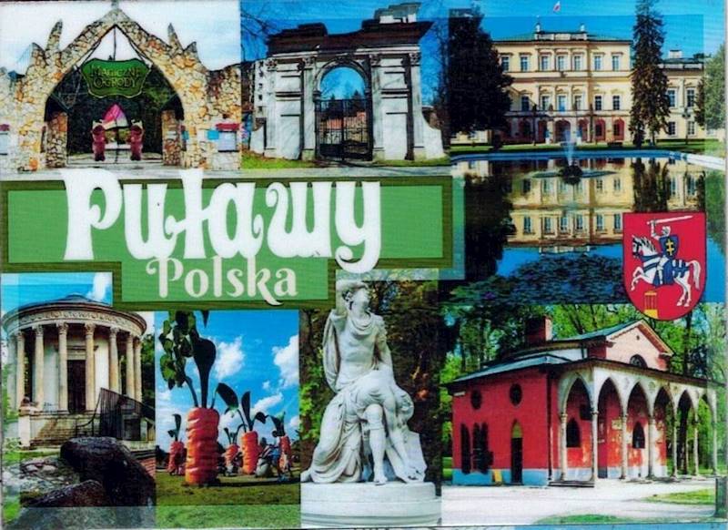 Magnes na lodówkę Zabytki Puławy 95x69mm wzór 26