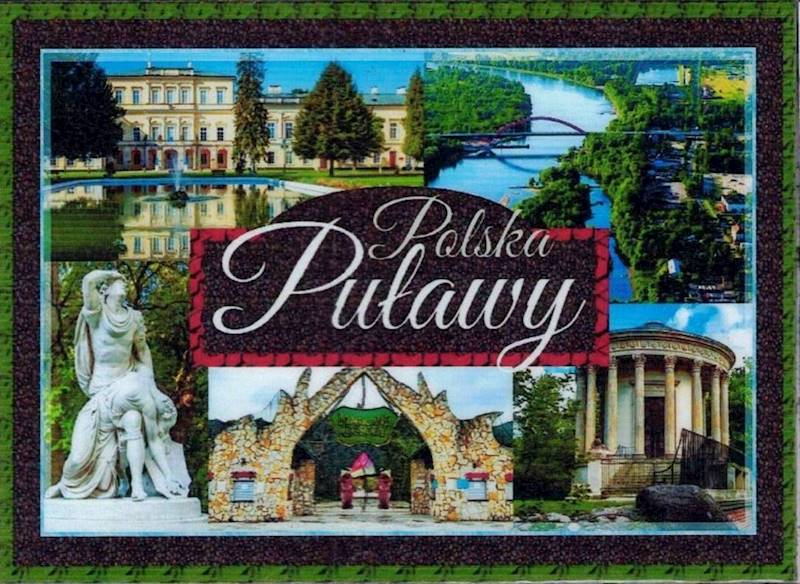 Magnes na lodówkę Zabytki Puławy 46x64mm wzór 25