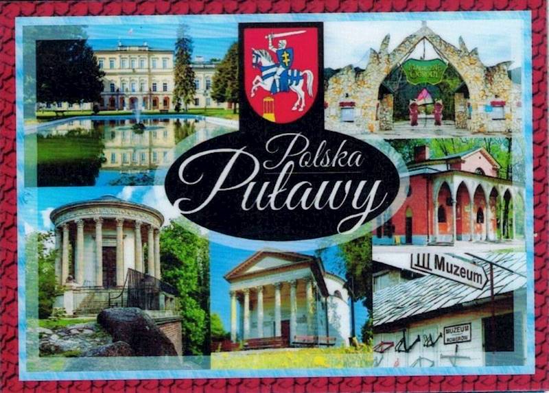 Magnes na lodówkę Zabytki Puławy 46x64mm wzór 24