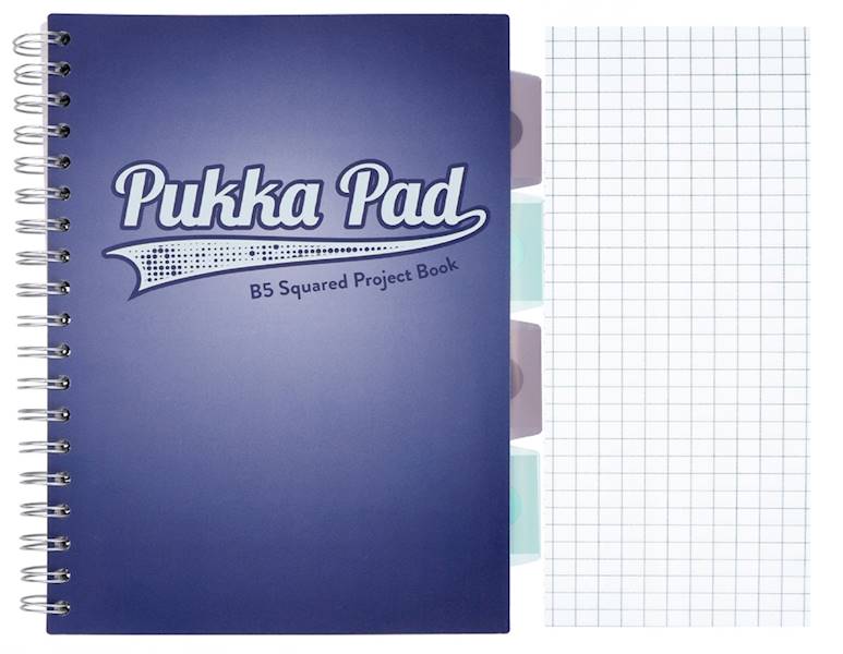 Kołozeszyt B5 Pukka Pad Project Book # GRANATOWY
