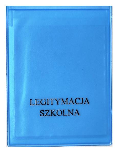 Okładka na Legitymację Szkolną transparent niebies