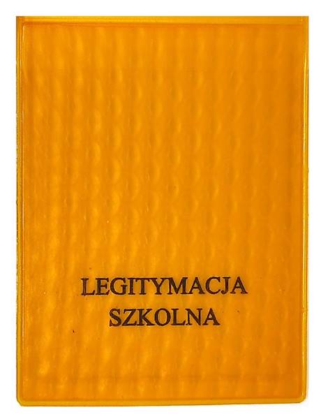 Okładka na Legitymację Szkolną transparent żółta D