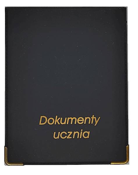 Okładka na Dokumenty Ucznia czarna