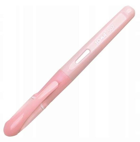 Pióro szkolne wieczne TOMA Rubber Grip Pastel Róż