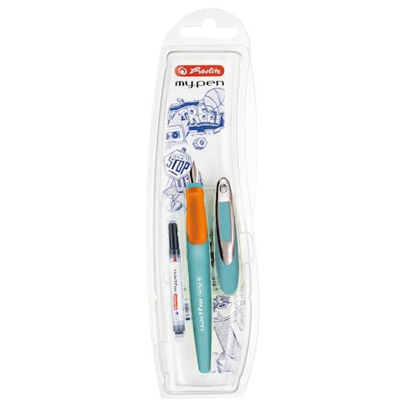 Pióro wieczne Herlitz My pen Turkusowo-pomarańczow