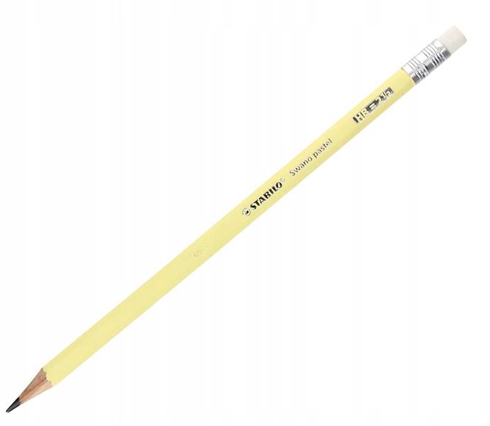 Ołówek Stabilo Swano Pastel z gumką HB żółty