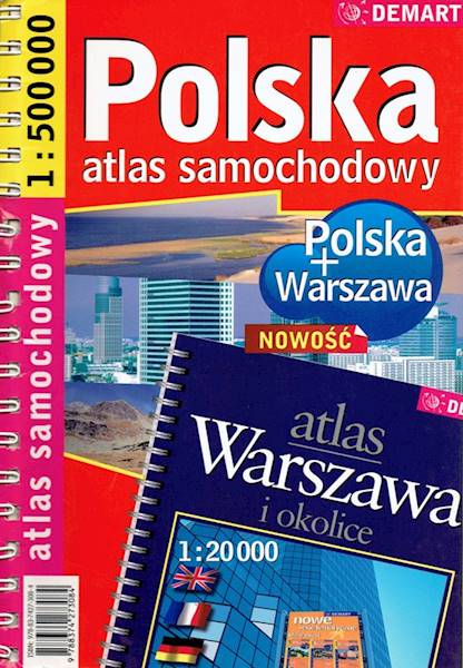 Atlas samochodowy Polska + Warszawa i okolice