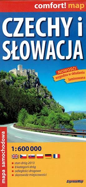 Mapa samochodowa Czechy i Słowacja 1:600 000 w2013