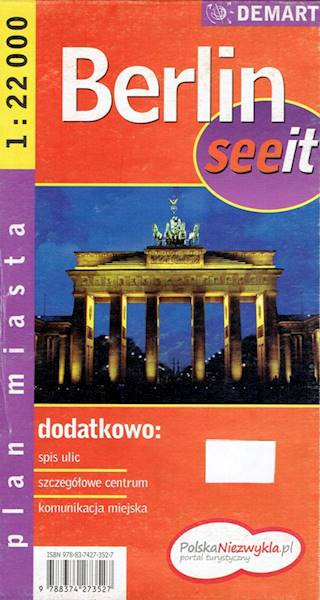 Plan miasta Berlin 1:22 000 wyd. 2009/2010 DEMART