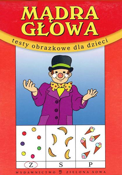 Mądra Głowa Testy obrazkowe dla dzieci ZS czerwona