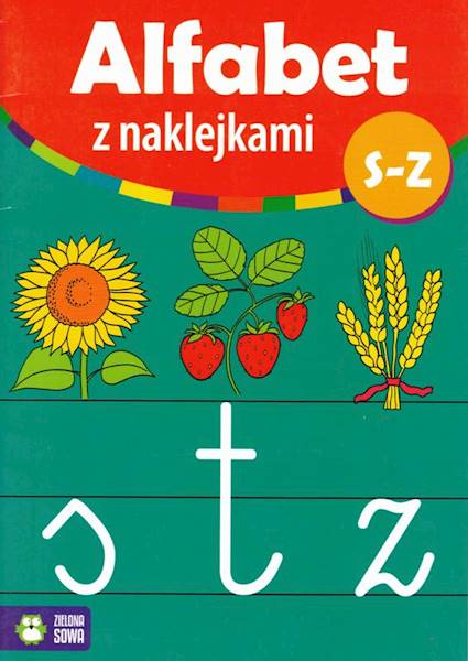 Alfabet z naklejkami. S-Z. ZIELONA SOWA