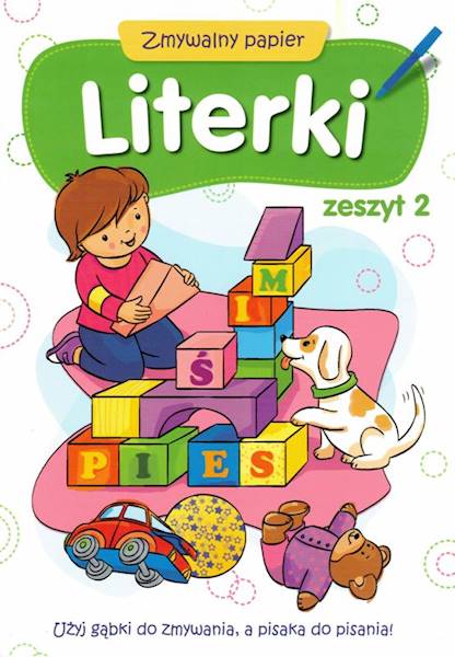 Literki zeszyt 2 Zmywalny papier AKSJOMAT